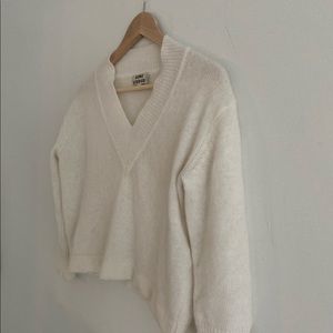 Acne Studios Angora White Cropped Sweater S